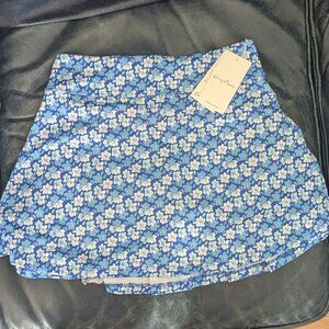 NEW! Kenny Flowers The Azaleas Ladies County Club Skort Blue SZ S